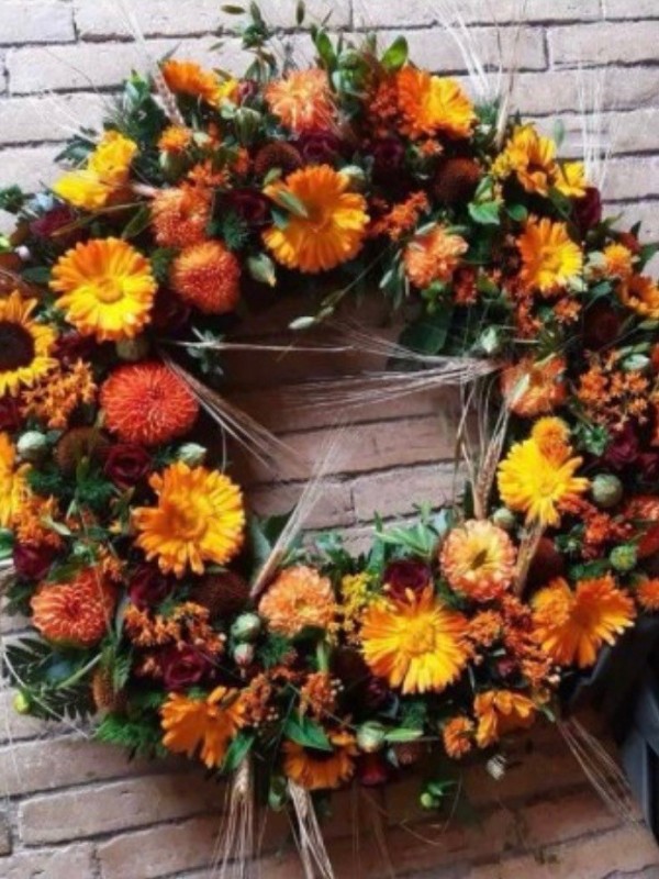 Krans i efterårs/høst tema